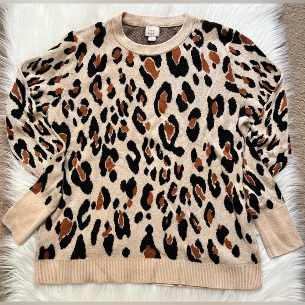 Leopard Print Women's Sweater
